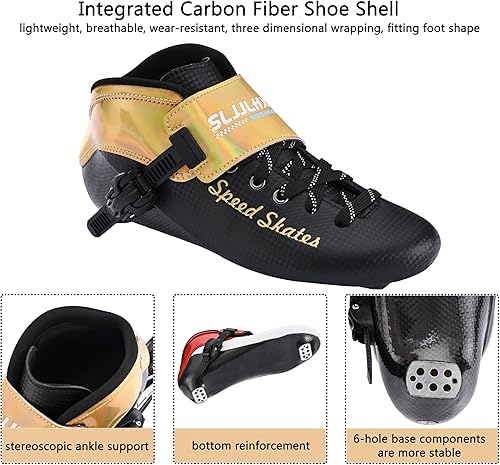 Miniatura 3 de Patines de velocidad en línea para hombres y mujeres, patines en línea profesionales de fibra de carbono para adultos masculinos, patines de