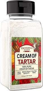 Cream of Tartar By Unpretentious Baker, 2 Cups, Non-GMO, Gluten Free, Vegan, Slotted Cap Spice Shaker