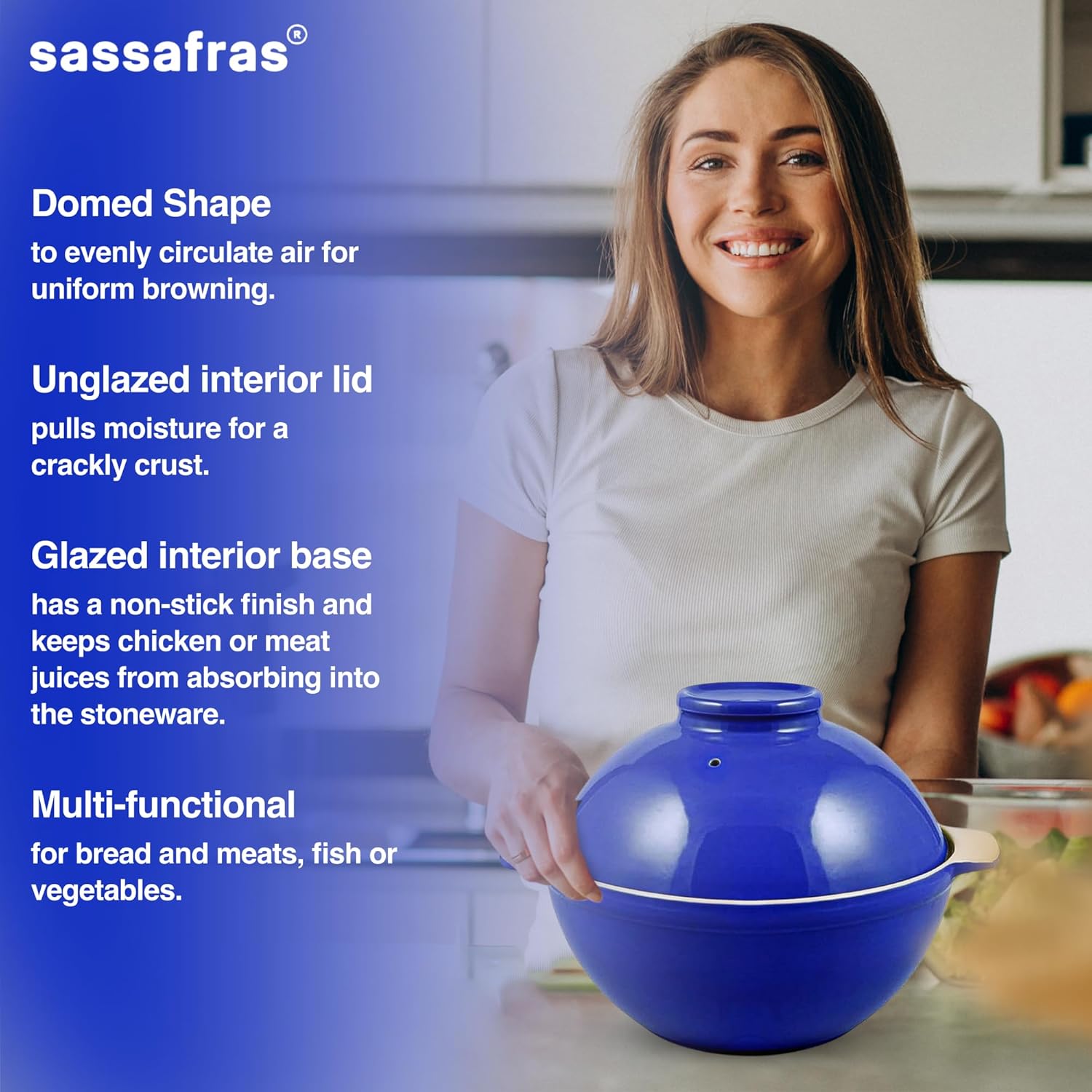 Sassafras Parent Bread Dome (Blue)