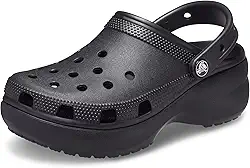 Classic Platform Clog w White