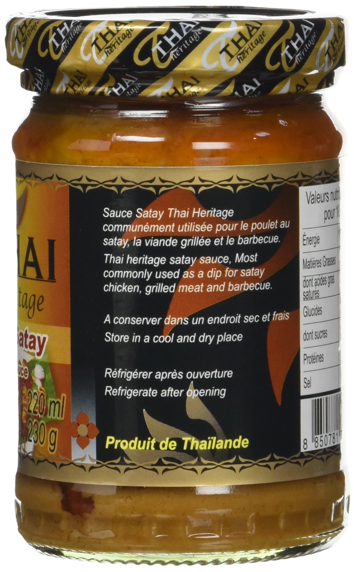 THAI HERITAGE Sauce Satay 230 g - Lot de 6