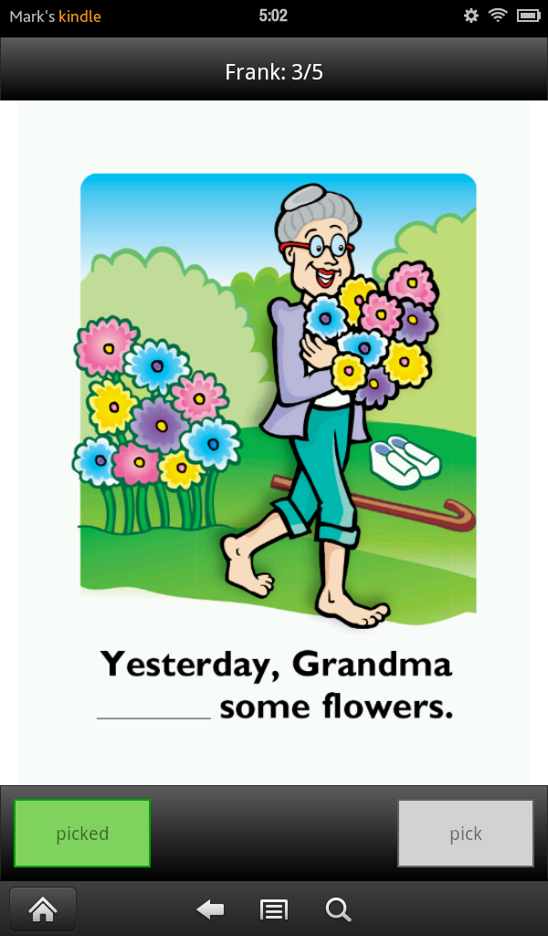 Regular Past Tense Verbs Fun Deck - App on Amazon Appstore