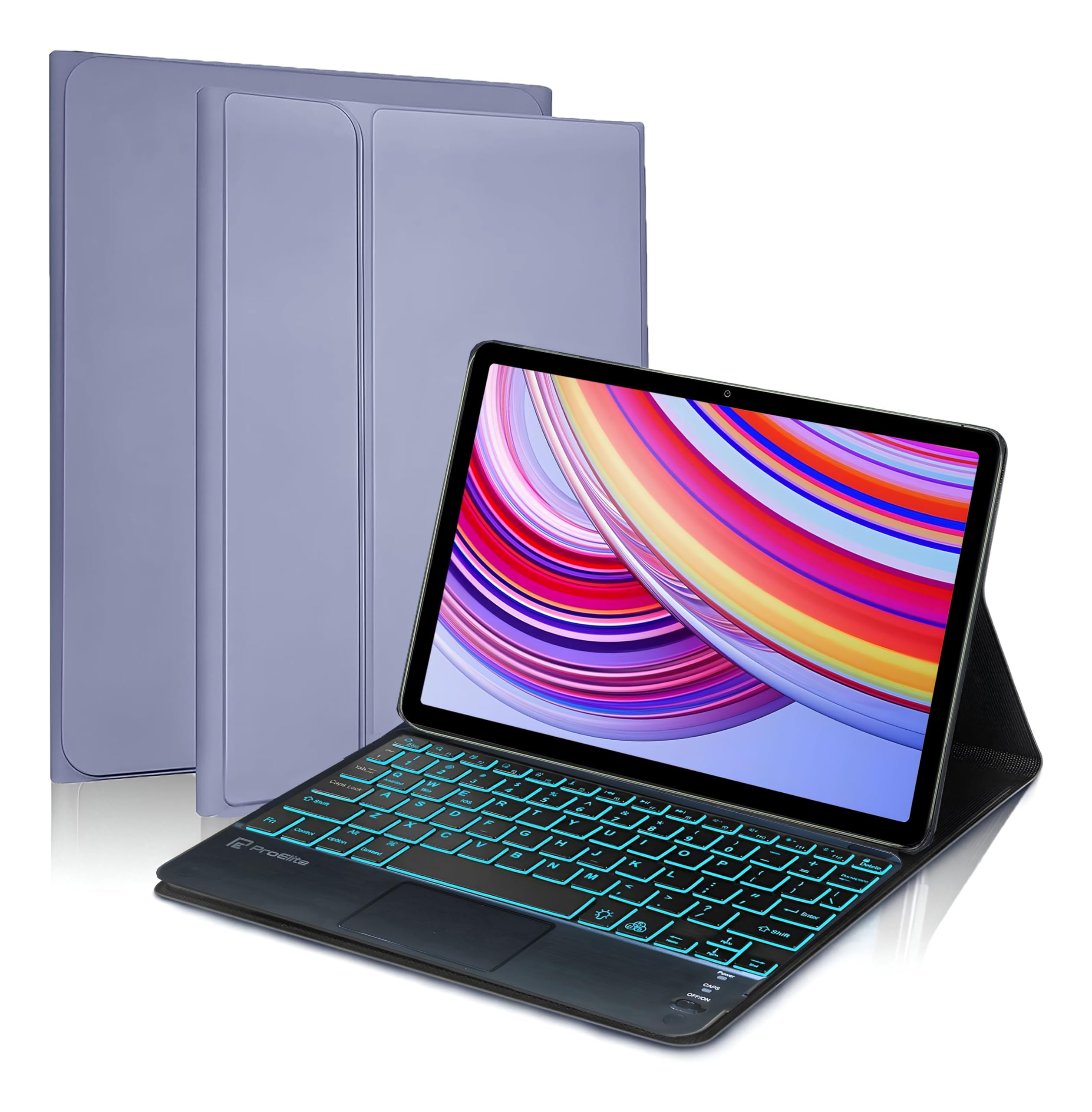ProElite TouchPad Keyboard case for Redmi Pad Pro 12.1 inch, Magnetic Detachable Wireless Bluetooth TouchPad Keyboard Built-in 7-Colors Backlit, Lavender (B0DH27SCWP) Amazon Price History, Amazon Price Tracker