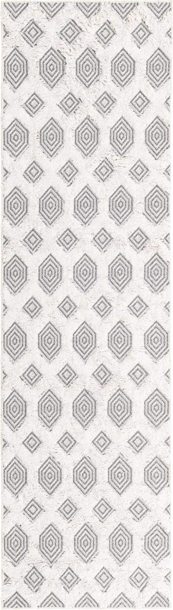 Rugs.com Sabrina Soto Casa Collection Rug – 8 Ft Runner Gray High Rug Perfect for Hallways, Entryways