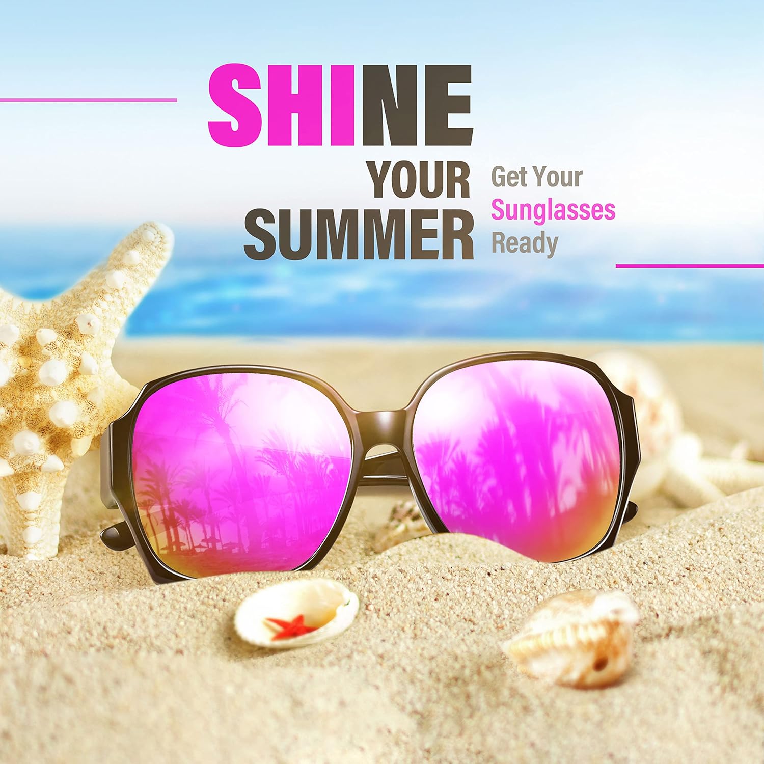 URUMQI Polarized Sunglasses Fit Over Glasses for Women, UV400 Protection Square Shades Extra Large Sun Glasses - Image 7