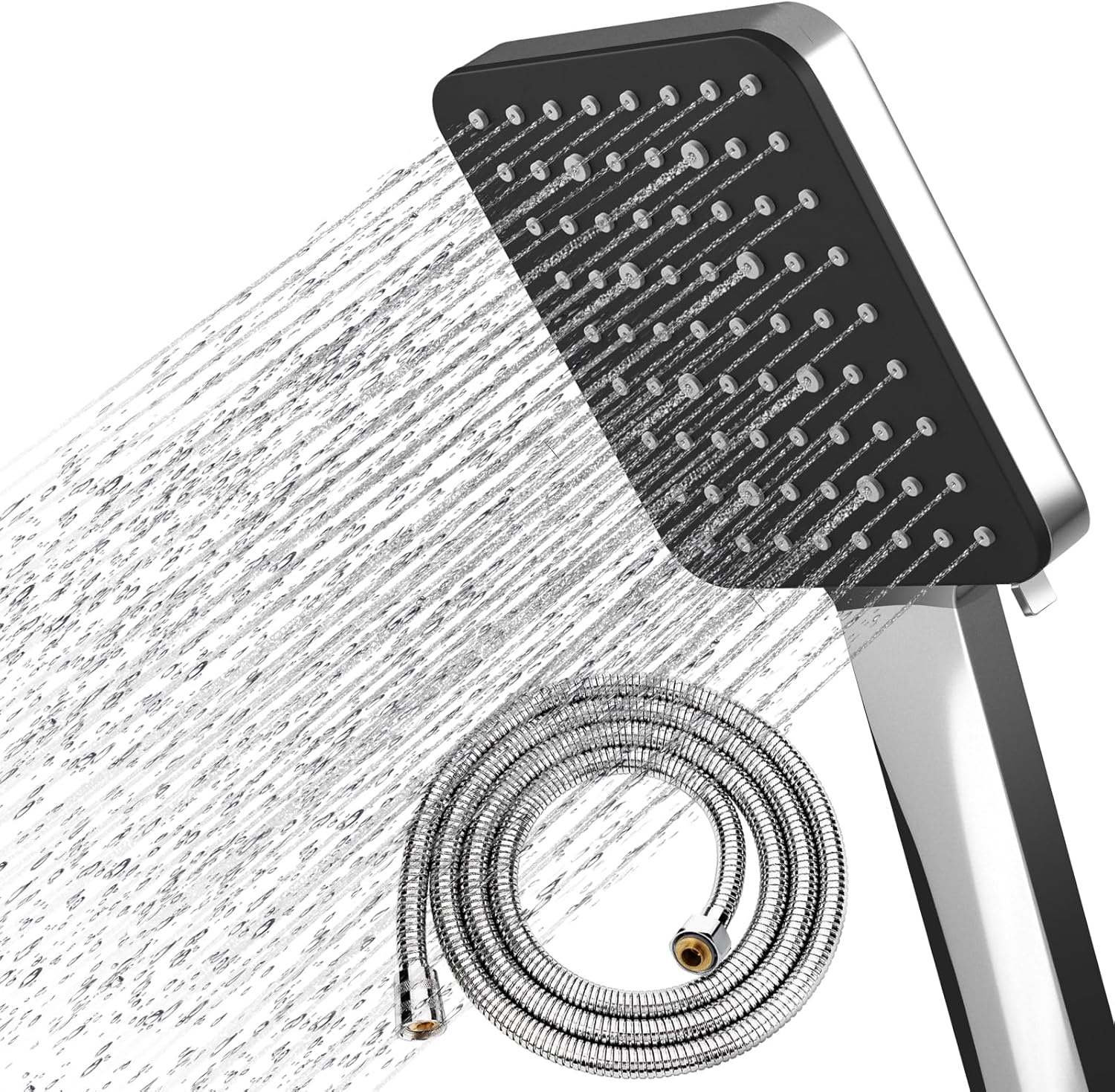 Shower Head and Hose, High Pressure Shower Heads with Hose Set 1.5m