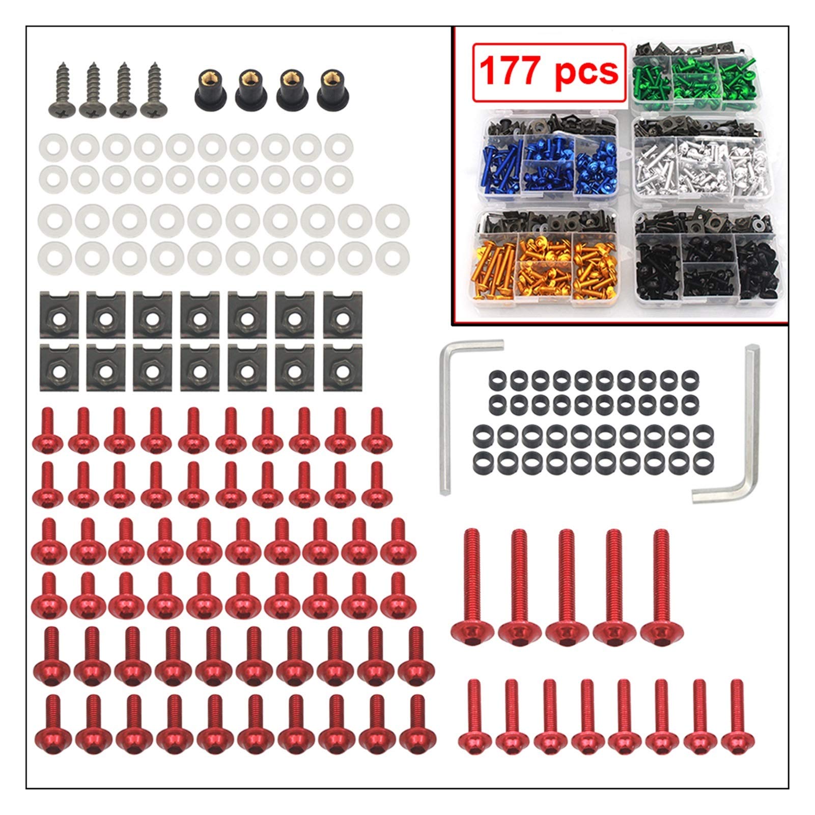 Connecteur Kit De Boulons De Carénage De Moto, Vis De Carrosserie
