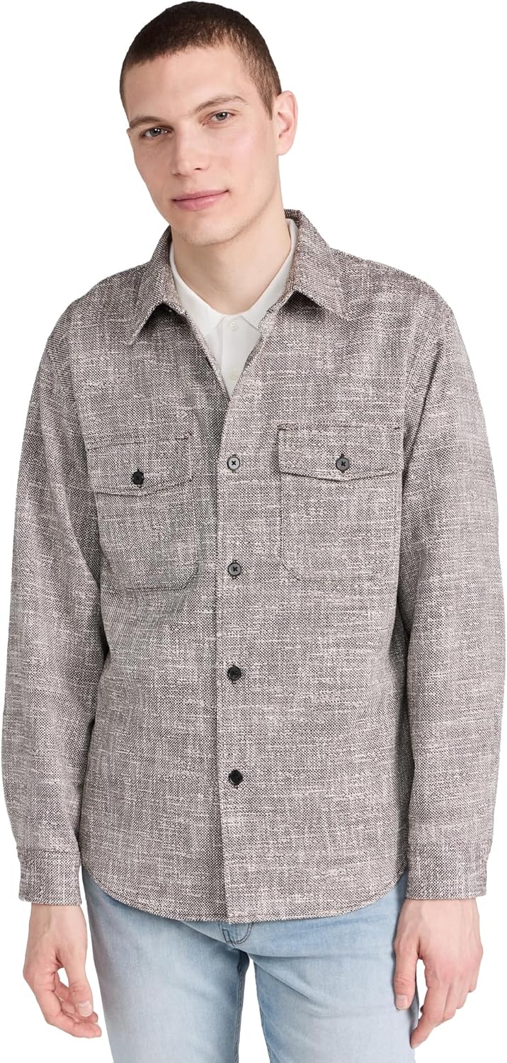 Theory Men's Garvin Tweed Jacket Size Medium Coffee Multi