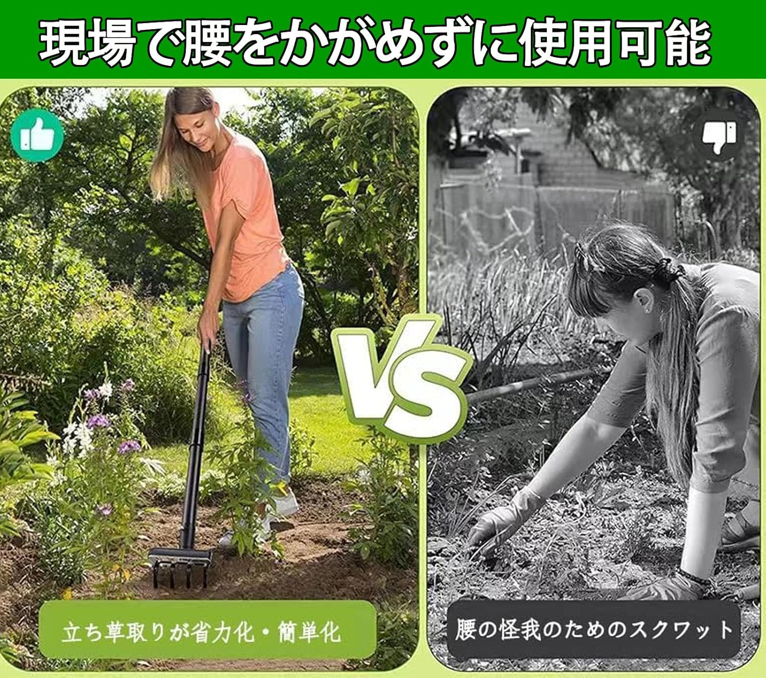 芝生 雑草抜き 道具 草取り道具 草抜き 根こそぎ 草取り道具 立ったまま 草抜き 長柄草 除草作業 開墾鍬 万能鍬 小型除草プーラー菜園鍬 ステンレス製 草削鍬 手動草抜き コンパクト ガーデン 熊手 園芸用 (1.6M)