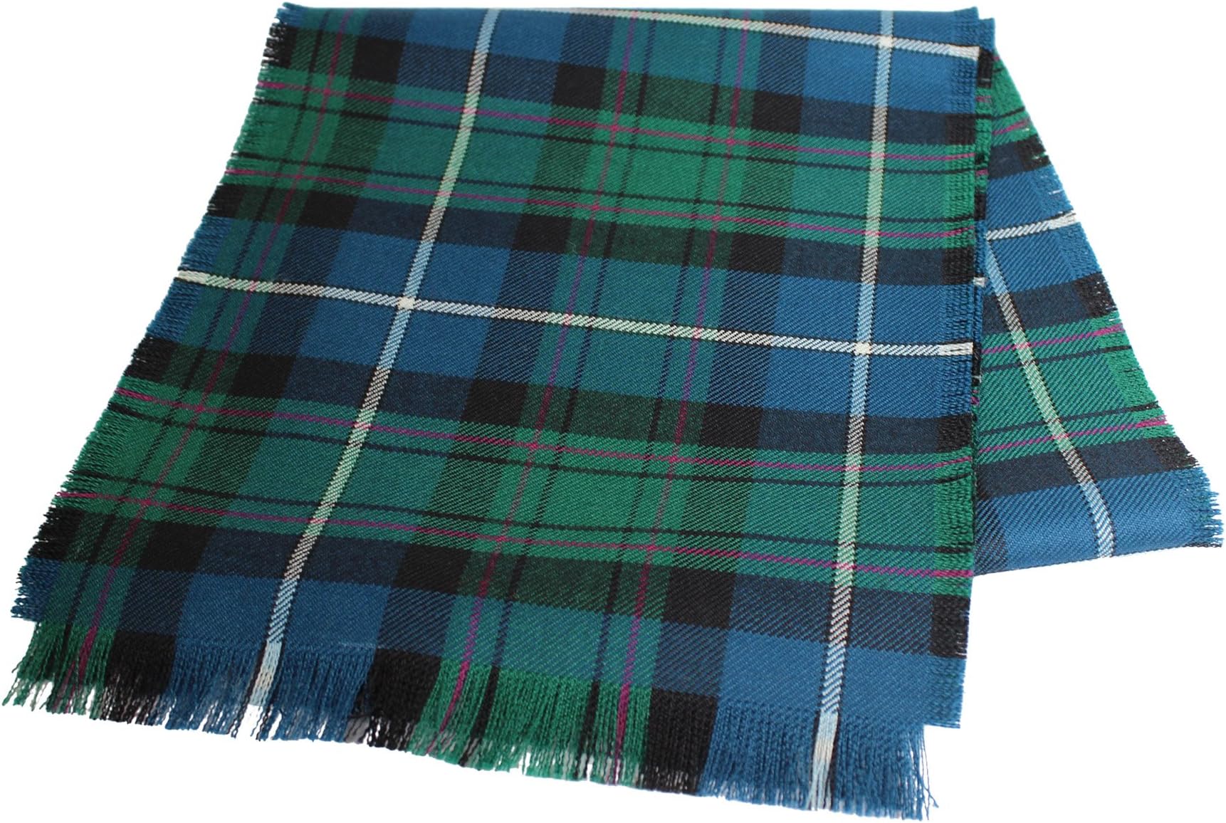 House of Edgar Traditional Scottish Tartan 100% Wool Plain Full Fringed Sash - MacRae Hunting Ancient