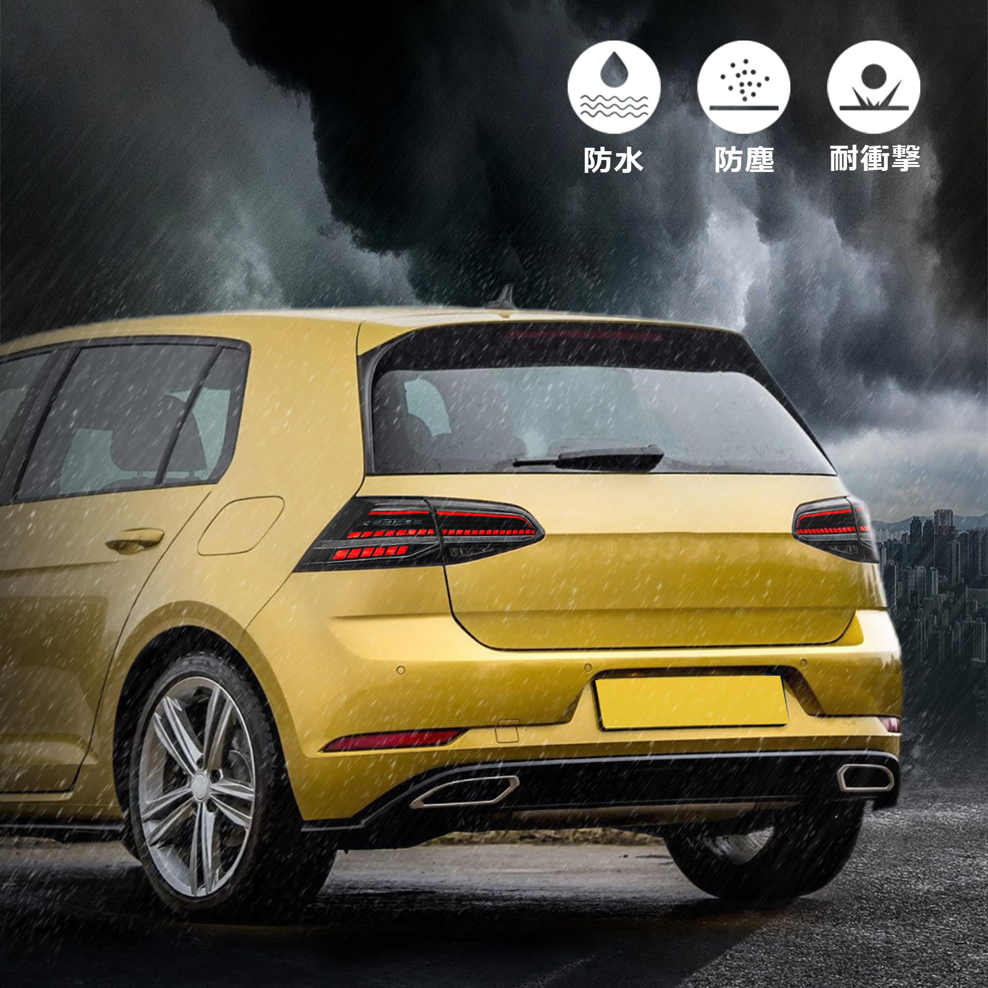 Amazon | VLAND ゴルフ7 MK7 MK7.5 テールランプ 流れるウインカー 