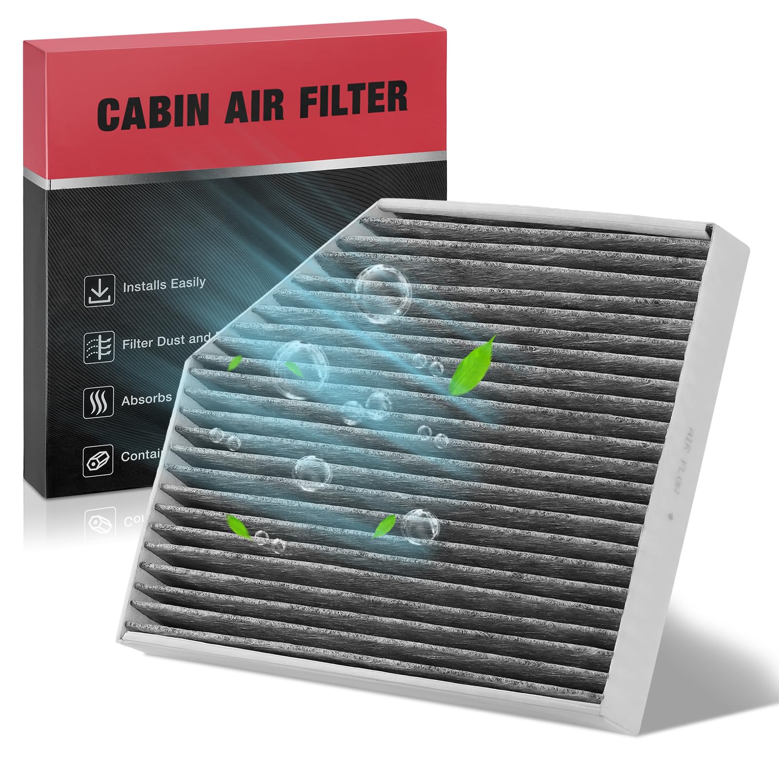 BDFHYKCF11179 Cabin Air Filter with Activated Carbon Compatible with Audi A4, A4 allroad, A4 Quattro, A5, A5 Quattro, allroad, Q5, RS5, S4, S5, S5 Sportback, SQ5, Compatible with Porsche 15-18 MacanGlobal Recycled StandardGlobal Recycled StandardGlobal Recycled Standard