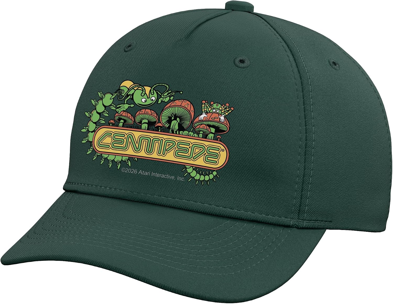 Atari Vintage Centipede Logo Classic Arcade Video Game Adjustable Baseball Hat