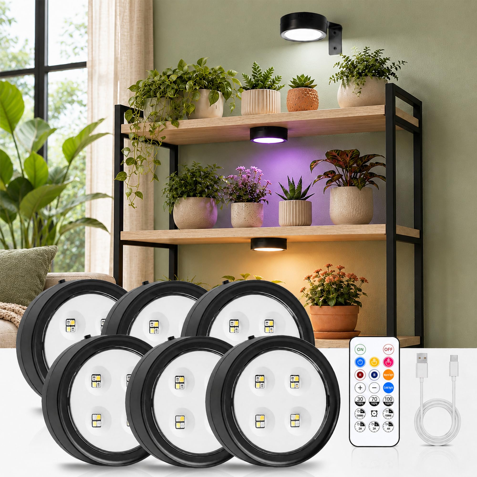 Photo 1 of wemidels Rechargeable Grow Light 6-Pack
