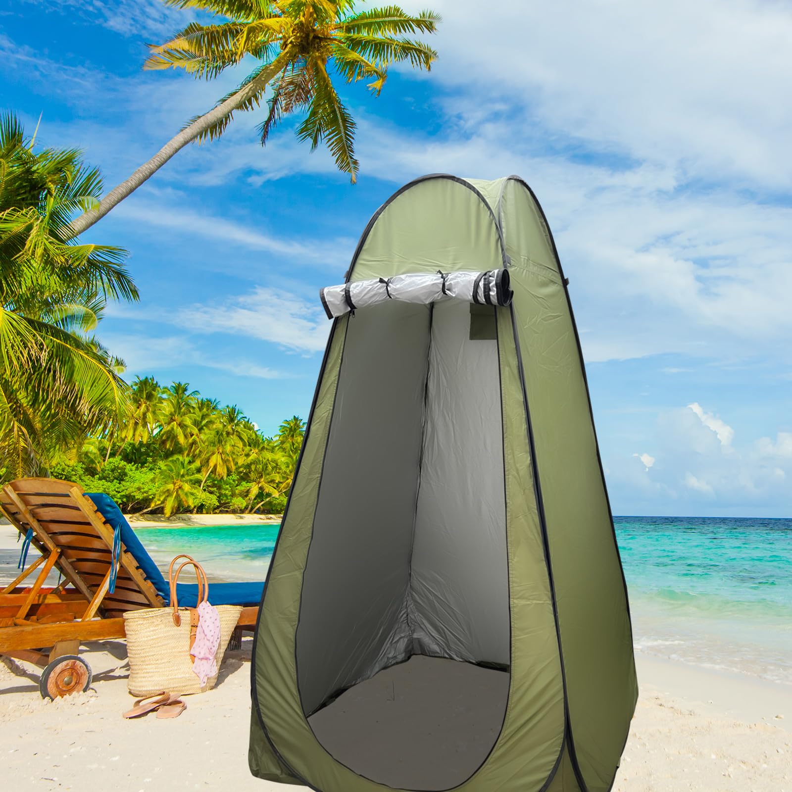Pop-Up Privacy Tent Portable Outdoor Camping Shower Toilet Changing Room Hiking, Camouflage Pop-Up Privacy Tent Portable Outdoor Camping Shower Toilet Changing Room Hiking, Camouflage