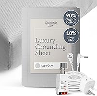 Vista 10 de Sábana ajustable GroundLuxe de fibra de plata 10% orgánica