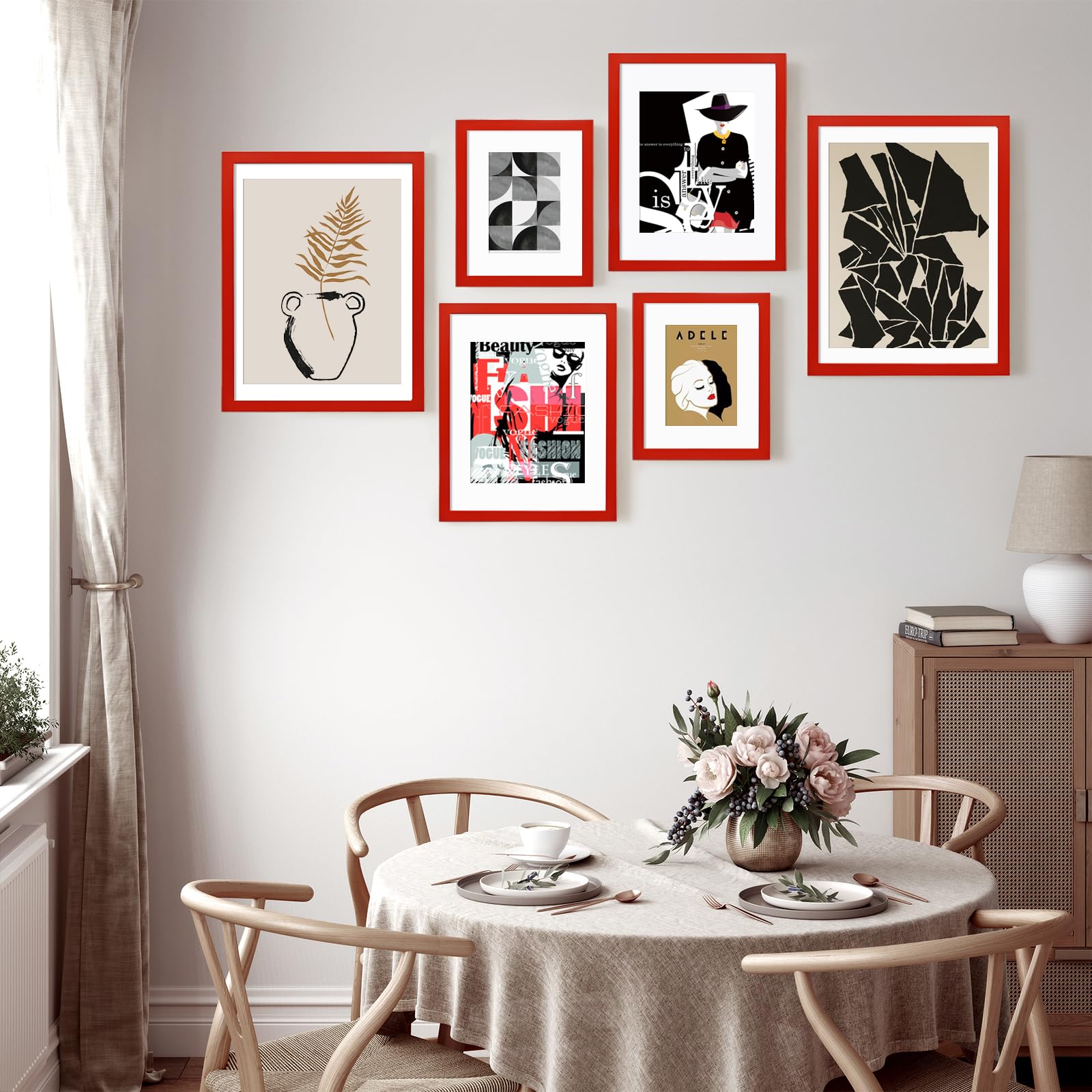 Amazon.com - KINLINK 10x12 Picture Frame Red, Solid Wood Frames