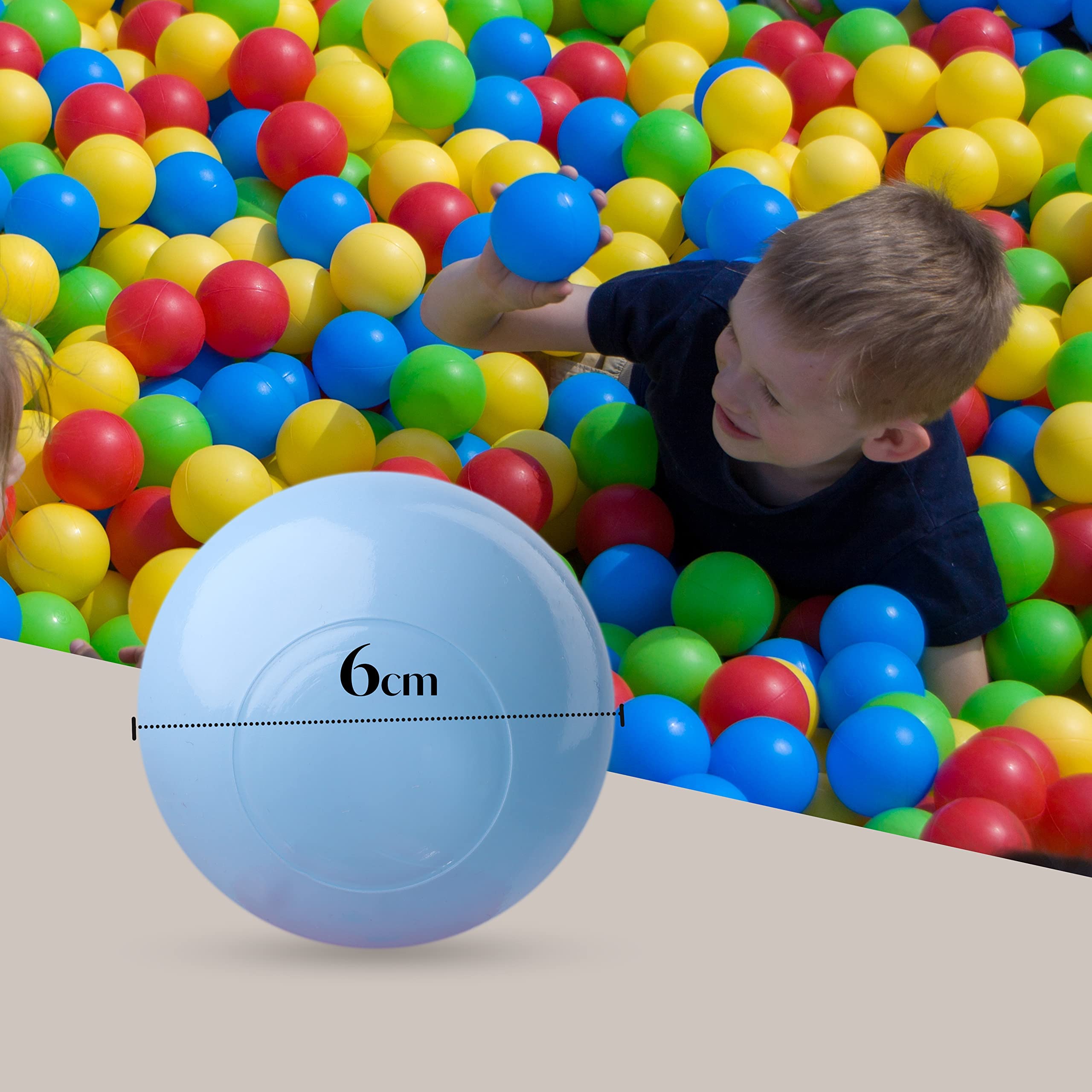DIVCHI Spielbälle, weiche Bälle für Kinder, kleine Bunte Kunststoffbälle, langlebig, Glatte Oberfläche und Keine scharfen Kanten, schadstofffrei, Multipack, babygeprüftes Spielball-Set