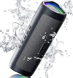 Bluetooth Speaker with HD Sound, Portable Wireless, IPX5 Waterproof