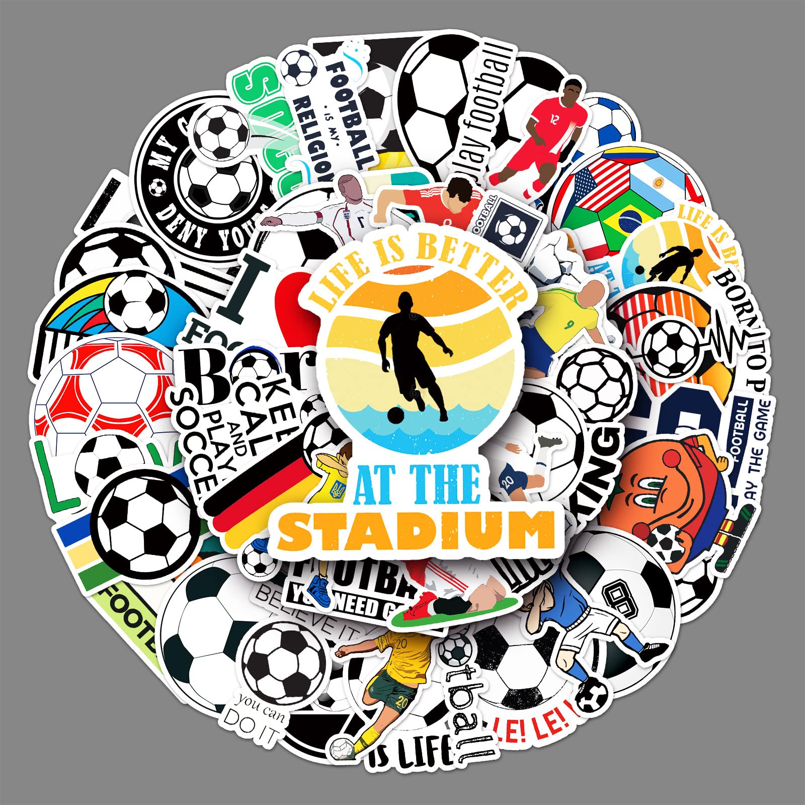 Pegatinas Personalizadas al por Mayor con el Logotipo del Equipo de Fútbol, Calcomanía de Vinilo Impermeable para Automóvil Pegatinas Personalizadas al por Mayor con el Logotipo del Equipo de Fútbol, Calcomanía de Vinilo Impermeable para Automóvil