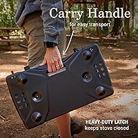 Vista 5 de Coleman Triton+ estufa de camping de propano de 2 hornillas con encendido InstaStart, estufa portátil de camping con 2 quemadores ajustables