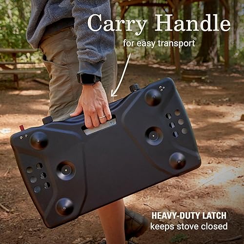 Miniatura 5 de Coleman Triton+ estufa de camping de propano de 2 hornillas con encendido InstaStart, estufa portátil de camping con 2 quemadores ajustables y