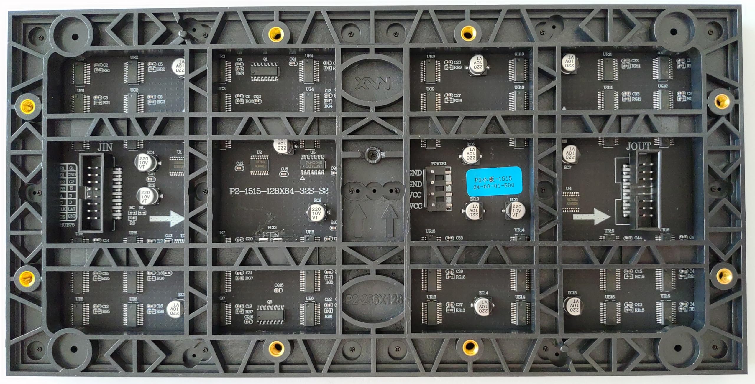 Amazon.co.jp: P2 RGB LEDマトリックスパネル 128X64ピクセル