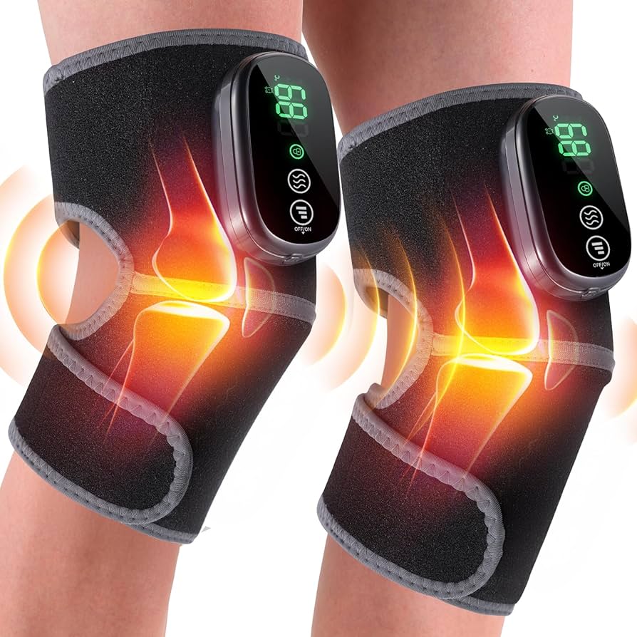 Amazon.com: HOMRELEXA Masajeador de rodilla calentado, masajeador de  rodilla 3 en 1 con calor y vibración, almohadilla térmica para rodilla, rodillera  térmica (2 piezas) : Salud y Hogar