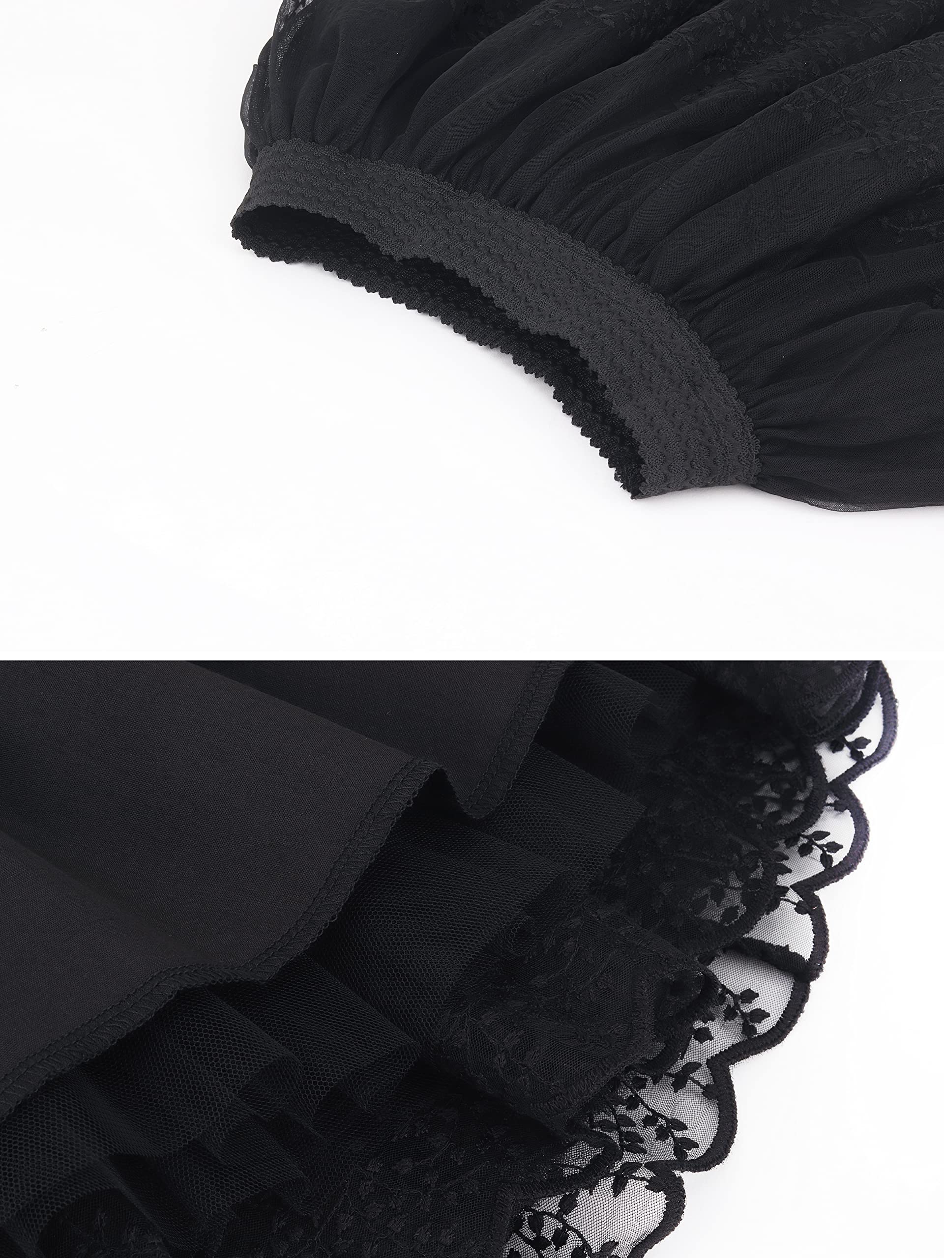 Bebé Niñas Pequeñas Niñas Falda Tutu Falda Princesa de Encaje Falda Tutu de Ballet con Cintura Ancha Elástica Falda Corta de Moda con Bordado Floral para 2-10 años