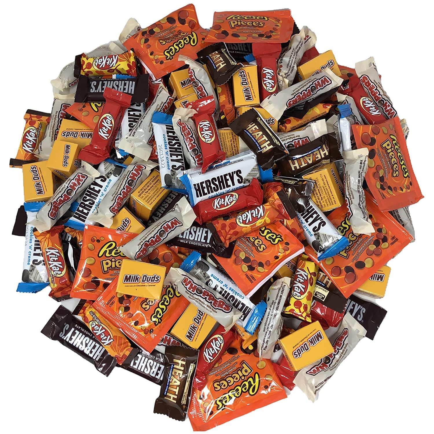 Buy BULK CHOCOLATE CANDY BAR MIX 5 LB of Individually Wrapped Milk