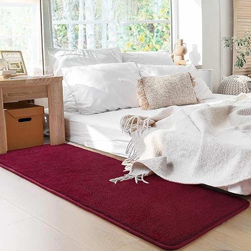 Miniatura 3 de Alfombra de pasillo para dormitorio, alfombra mullida para mesita de noche, cocina, lavandería, entrada, interior, suave espuma viscoelástica,