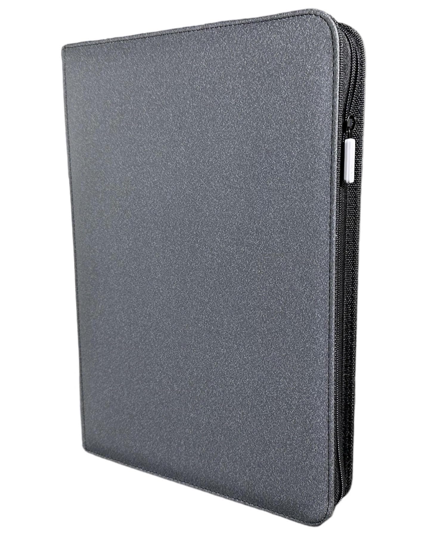 Cardboard Fiend - 9 Pocket Trading Card Zip Binder Album - 360 Side Loading Pockets - Premium 20 White Pages