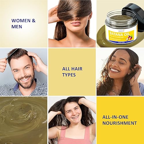 Miniatura 8 de Aceite de batana crudo para el crecimiento del cabello, 100% orgánico y natural, aceite de batana Dr. Sebi, evita la pérdida de cabello, hidrata el