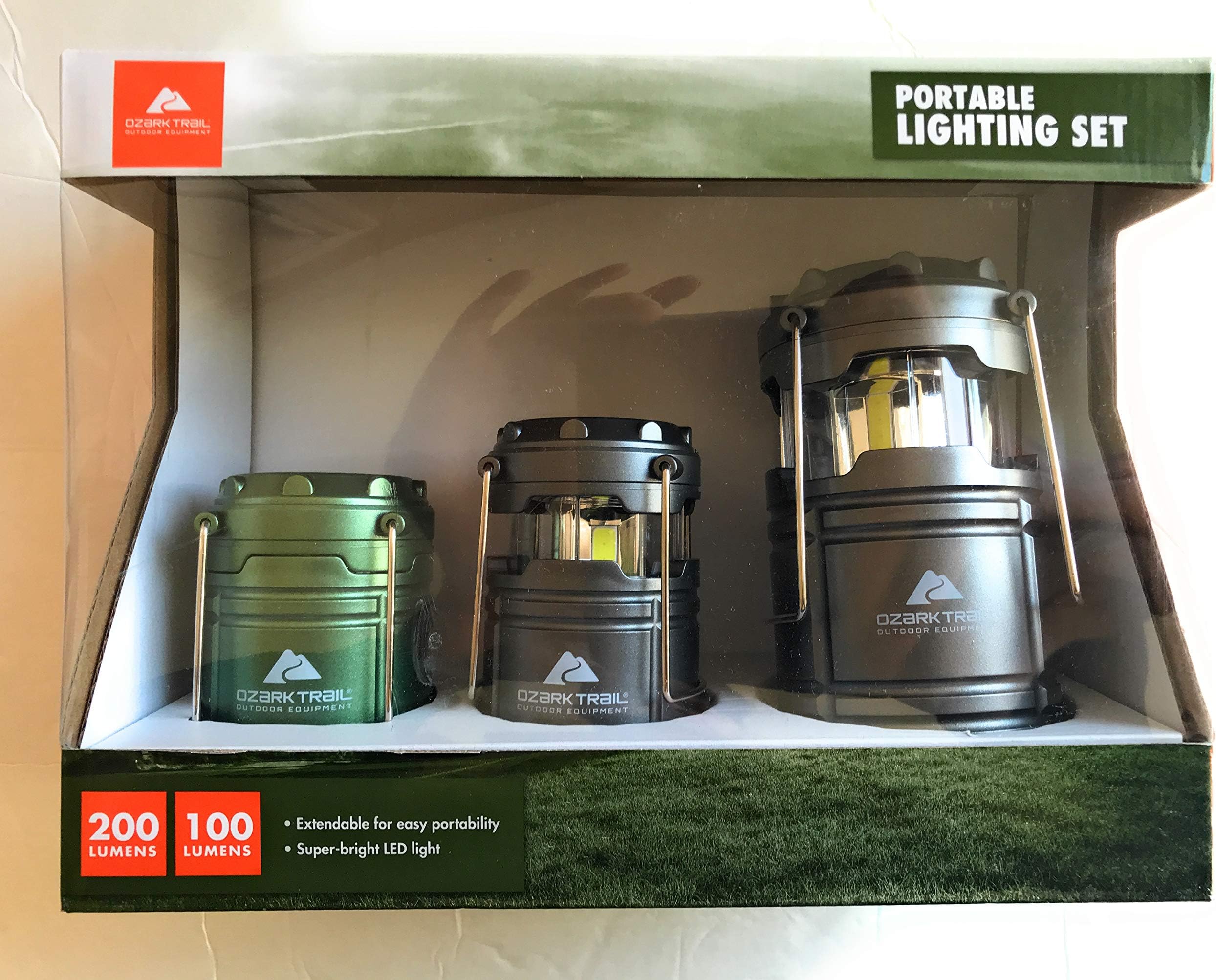 Ozark Trail Portable 3 Piece LED Lighting Set
