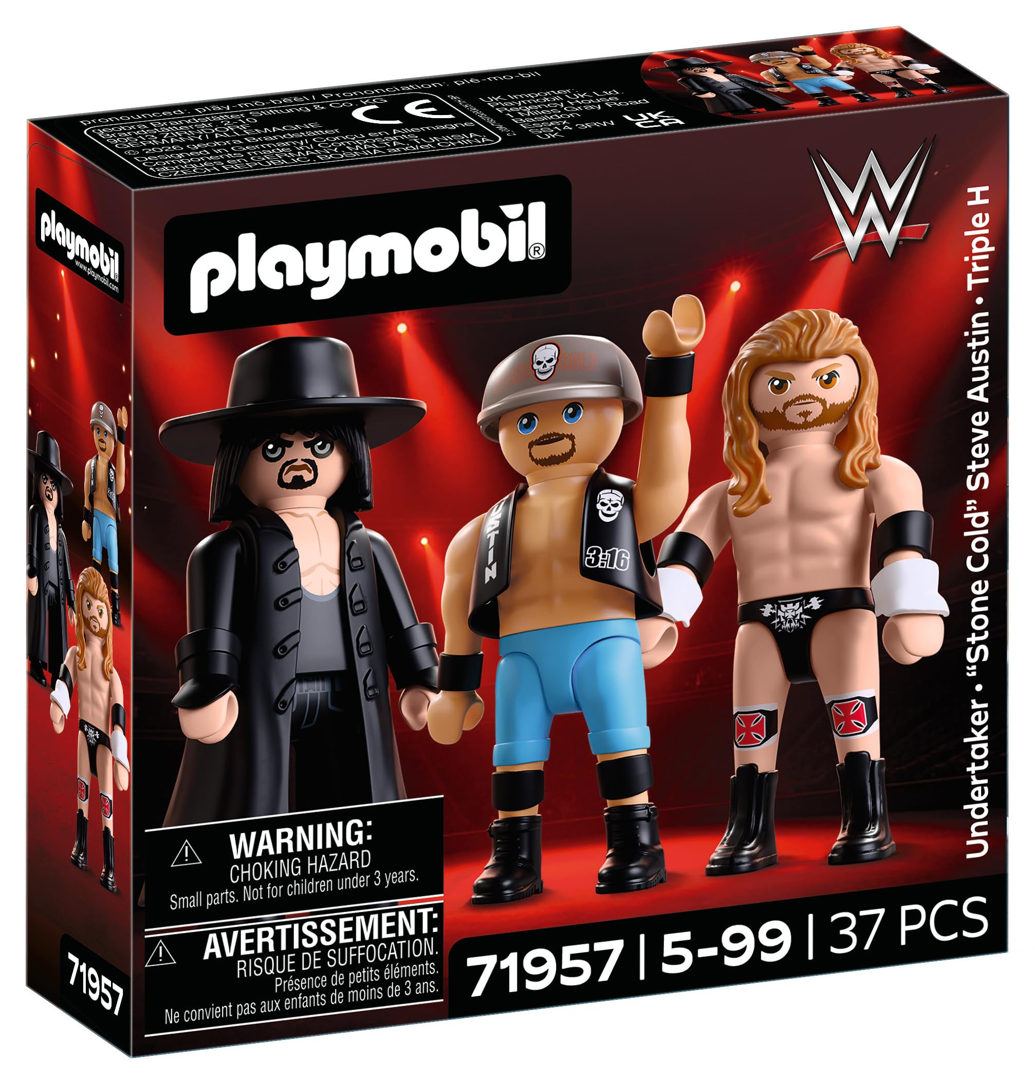 Amazon.com: Playmobil | WWE | Attitude Era Multipack | Figure Set