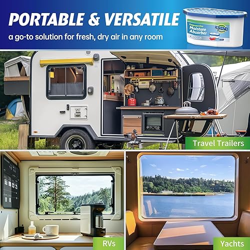 Miniatura 6 de Absorbentes de humedad, paquete de 24, deshumidificador compacto para armario, cajas eficientes de absorción de humedad, absorbente de humedad para