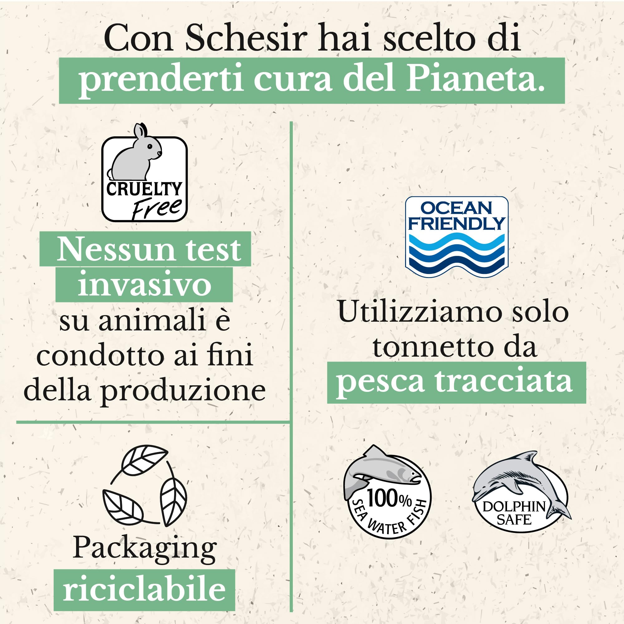 Schesir, Cibo Umido per Gatti Adulti, Tonnetto Aloe, in Filetti e Gelatina 100% naturale. Confezione da 6 lattine x 85gr