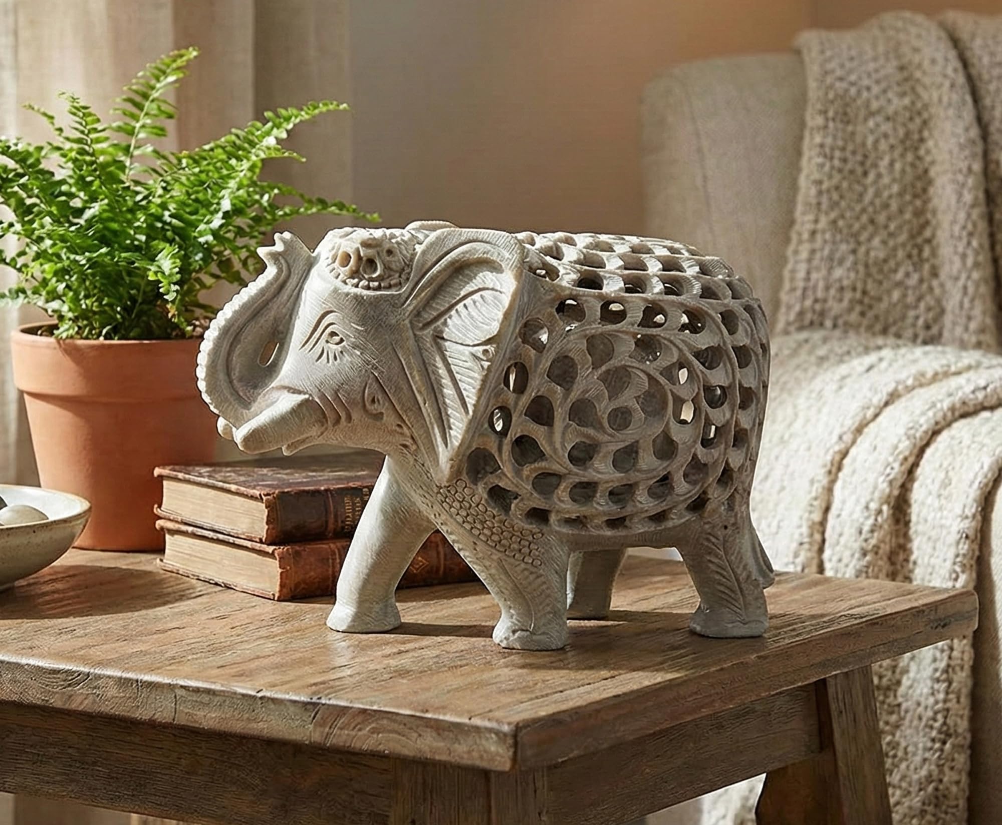 Amazon.com: StonKraft Marble Soapstone Carved Elephant - Baby