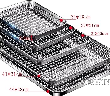 Amazon｜網付き トレー ステンレス皿 油きり網 グリルプレート