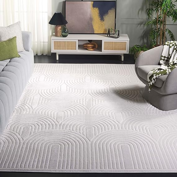 Amazon.com: SAFAVIEH Saylor 100 Collection Area Rug - 9' x 12', Ivory ...