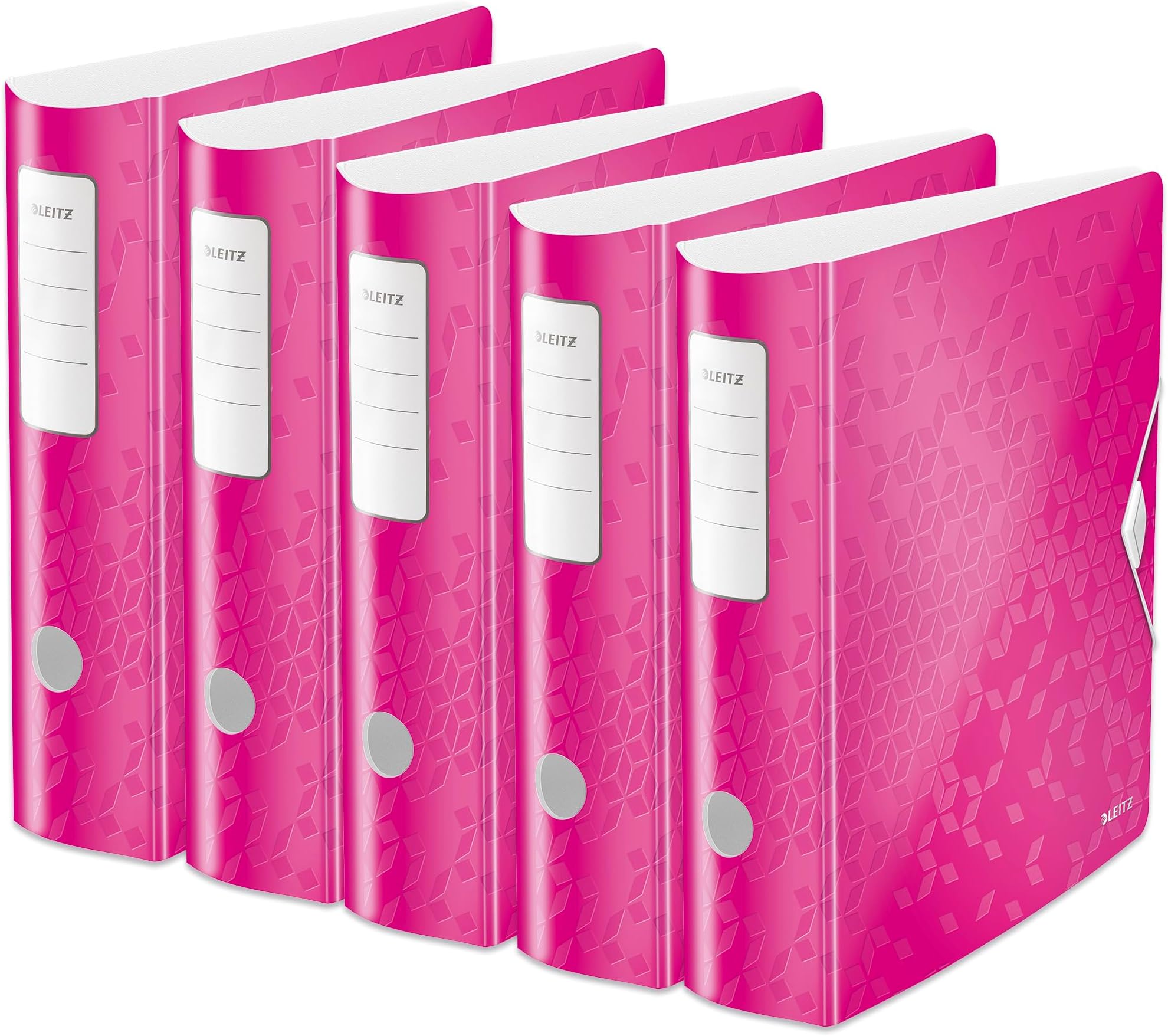 Dohe Archivordner A4 Mit 100 Karopapier-Blättern - 4-Ring System, Rosa SERENITY