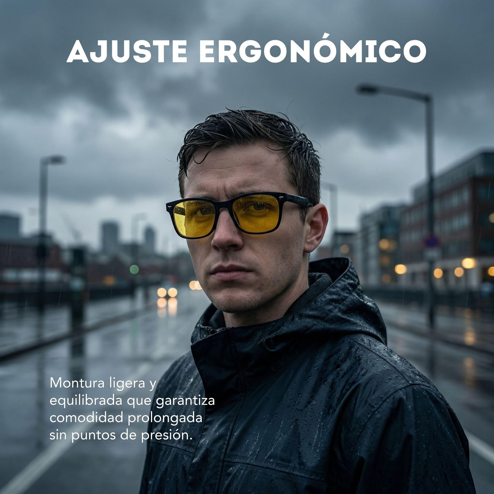 Primora Goods Gafas Bloqueo Luz Azul Hombre y Mujer – Lentes Amarillas Antirreflejo para Pantallas y Conducción Nocturna – Reduce Fatiga Visual, Deslumbramiento y Mejora la Claridad - 5