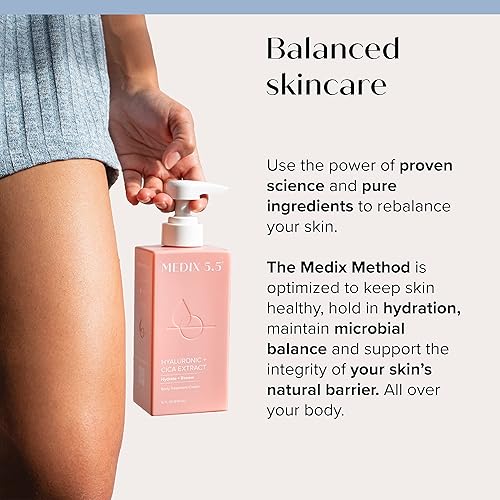 Miniatura 8 de MEDIX - Crema reafirmante de colágeno + loción corporal de ácido hialurónico, juego de 2 piezas  Loción reafirmante antienvejecimiento e hidratante