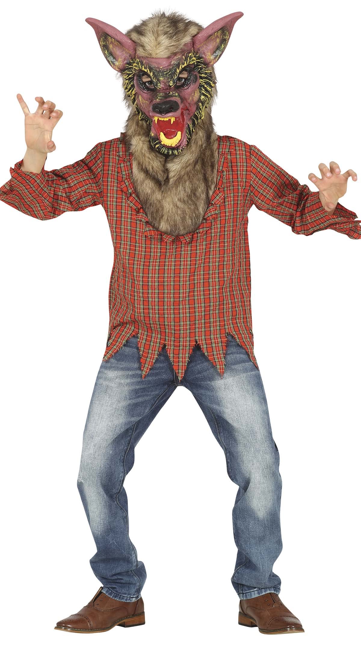 FIESTAS GUIRCA Disfraz de Hombre Lobo para Niños