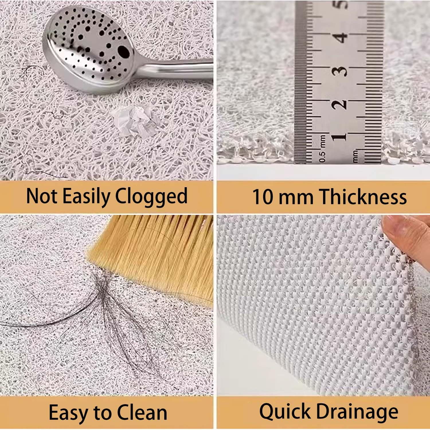 Tappetino Doccia Antiscivolo 80x90cm,Tappeto Doccia in Luffa,Tappeto Bagno Senza Ventose,Tappetino Vasca con Fori di Drenaggio,Motivo Geometrico B