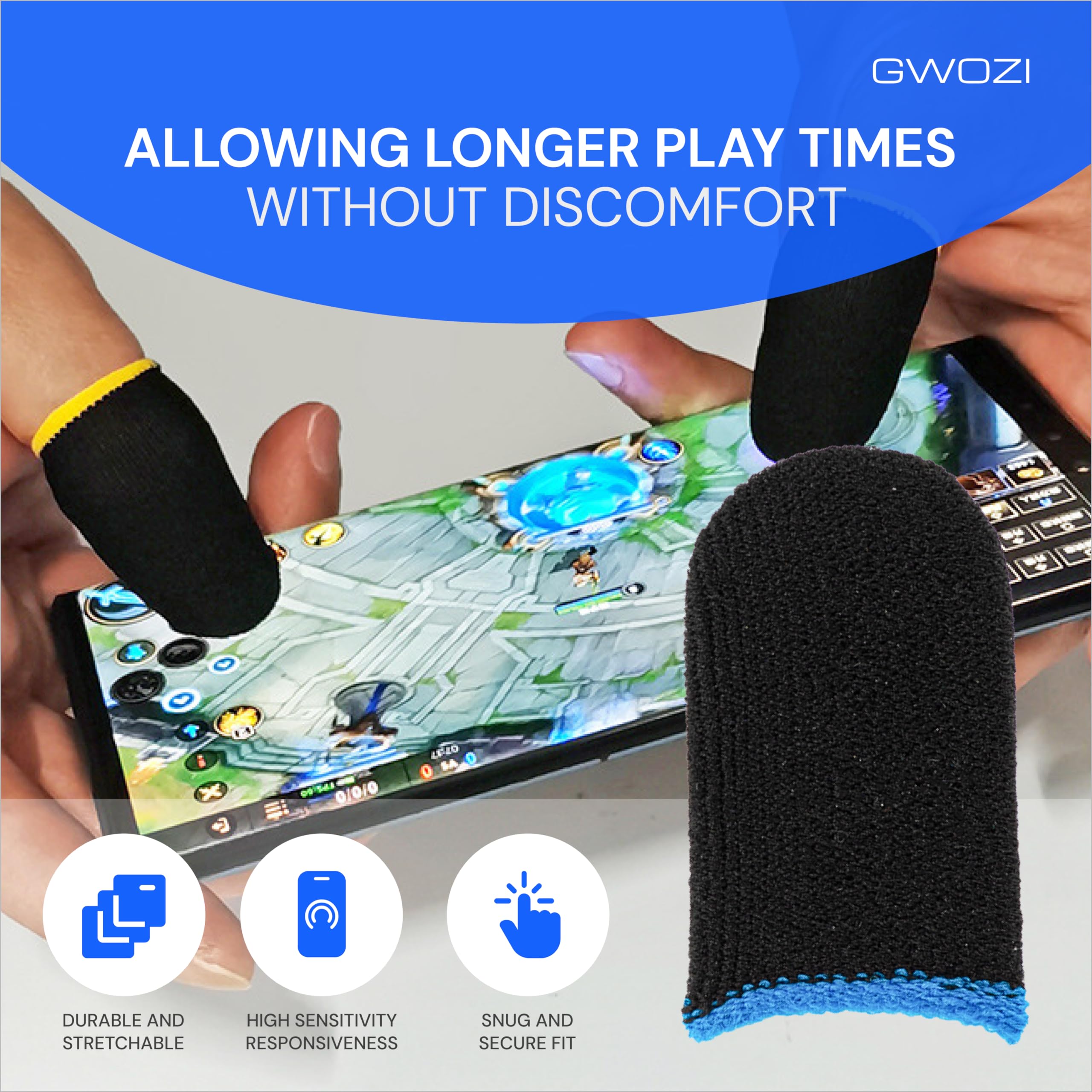 S16 Gaming Finger Sleeve Touch Screen Finger Cot Anti-Sweat Thumb - TikTok Philippines