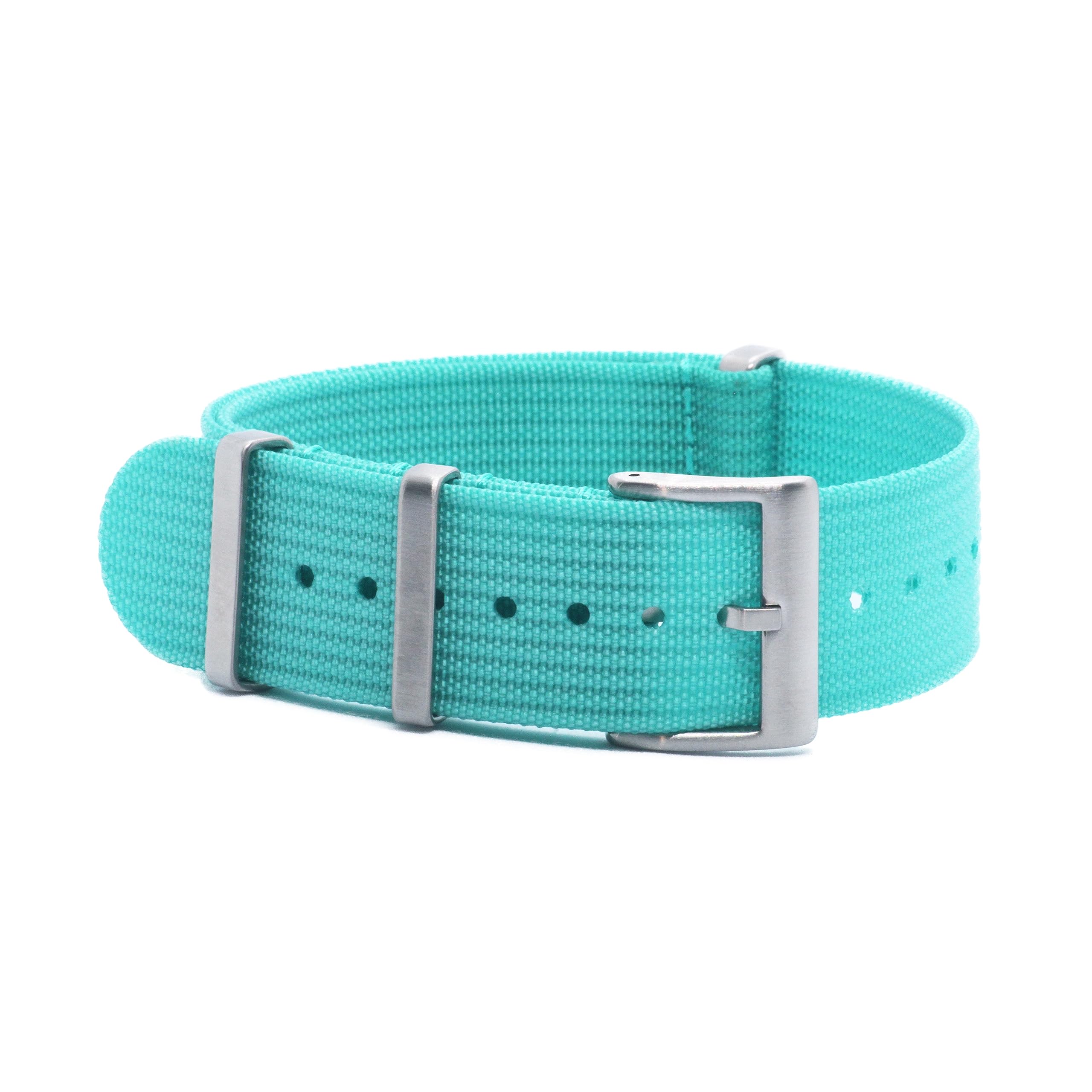 WAMDRibbed Nylon NATO Watch Strap/Watch Band - 18mm, 20mm and 22mm NATO Watch Straps - Multicolor Options