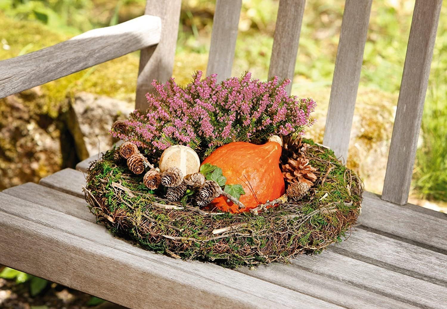 Großer Kranz Türkranz Kranz Naturkranz Wandkranz Naturbelassener Resg
