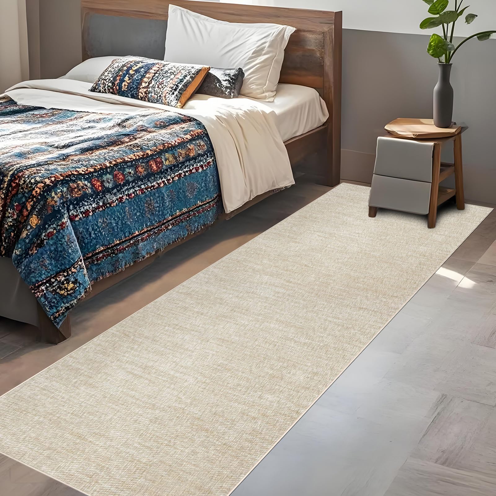 Teppich Läufer Flur 50 x 350 cm Küchenläufer rutschfest Waschbarer Teppich im Eingangsbereich Outdoor Teppich Teppiche für Bettvorleger Matte Schlafzimmer