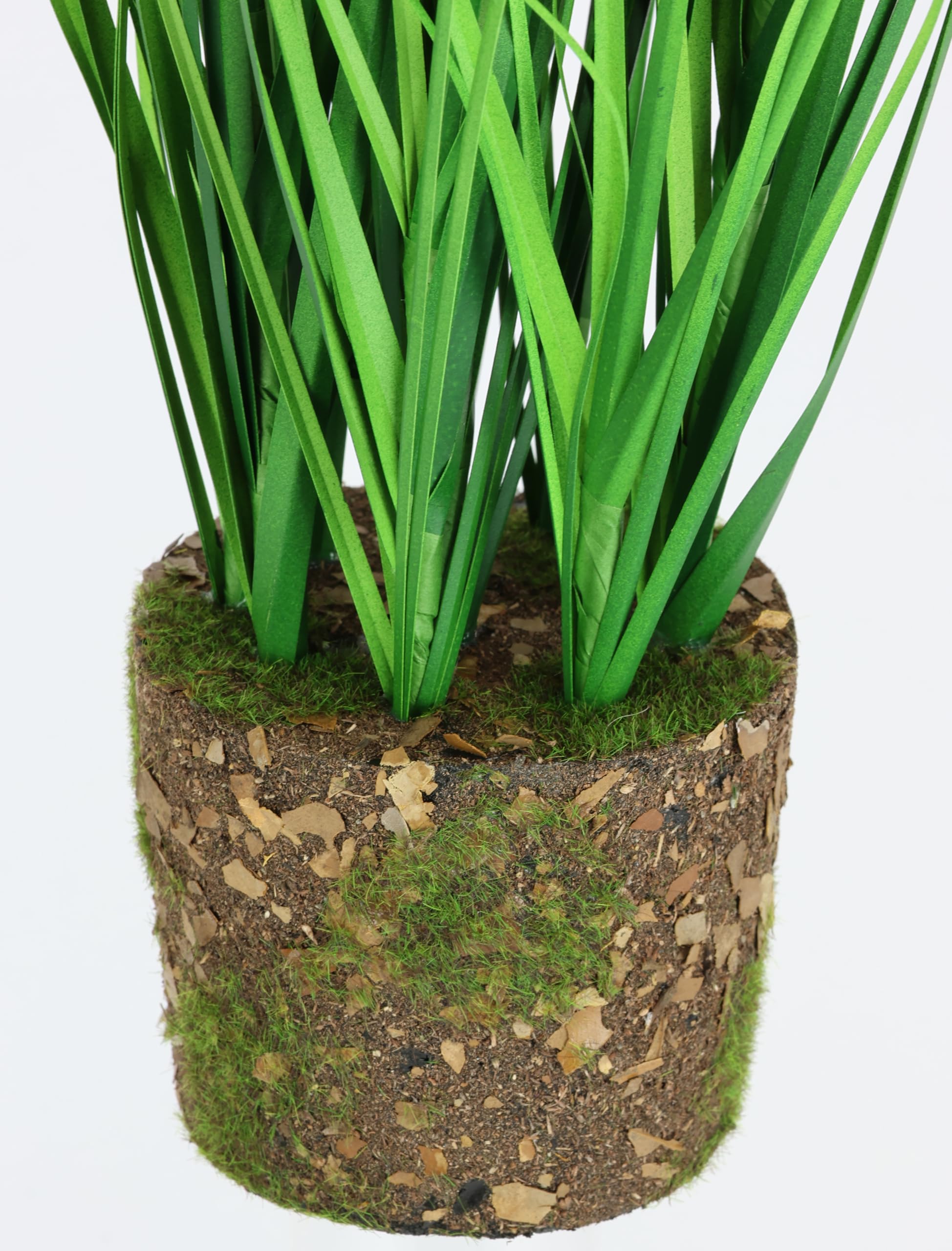 Dremisland 6 pezzi Piante Artificiali 40cm Piante Finte da Esterno Interno Erba Artificiali per Esterni Resistente ai Raggi UV Verde Erba Finta per Finestra di Casa Giardino Patio Portico Decor